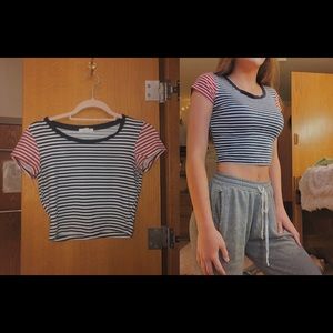 Delia’s cropped shirt